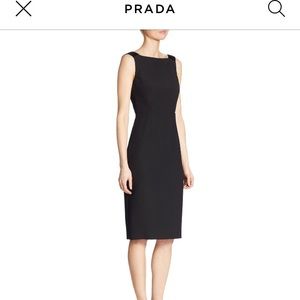 Prada black dress sheath
